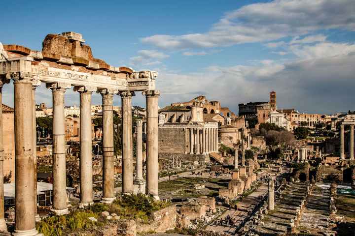 a ruin of Roman Forum