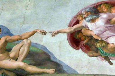 a person lying on a bed